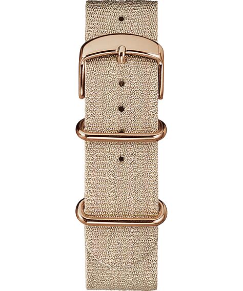 timex metallic woven fabric slip-thru strap|cloth watch straps.